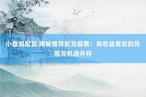 小盘股配资 揭秘推荐配资股票：高收益背后的风险与机遇并存