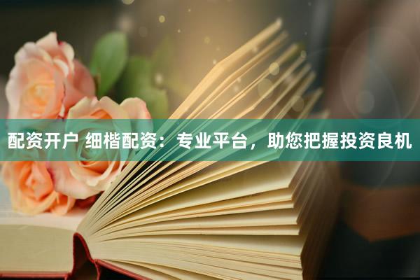 配资开户 细楷配资：专业平台，助您把握投资良机