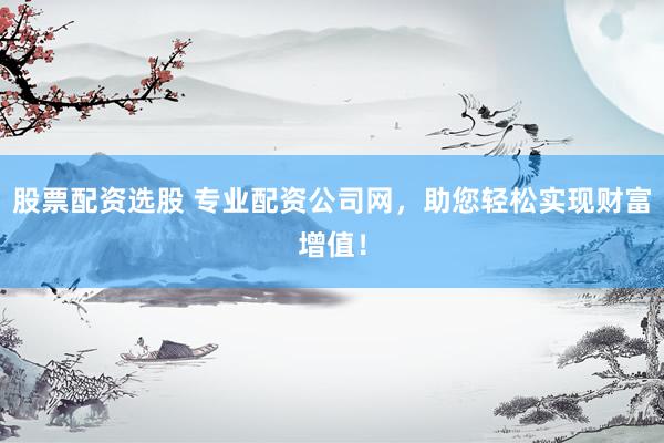 股票配资选股 专业配资公司网，助您轻松实现财富增值！