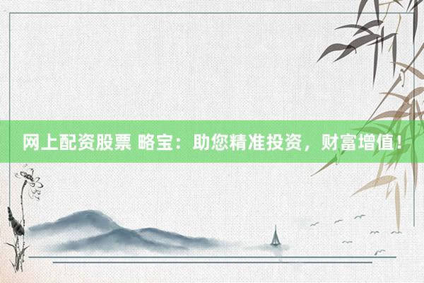 网上配资股票 略宝:助您精准投资,财富增值!